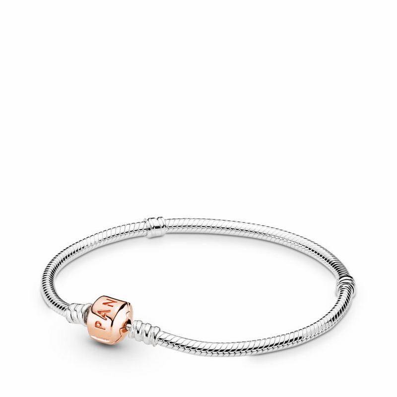 Pandora Moments Snake Chain Bracelet NZ, Pandora Rose™ (174592-FYK)